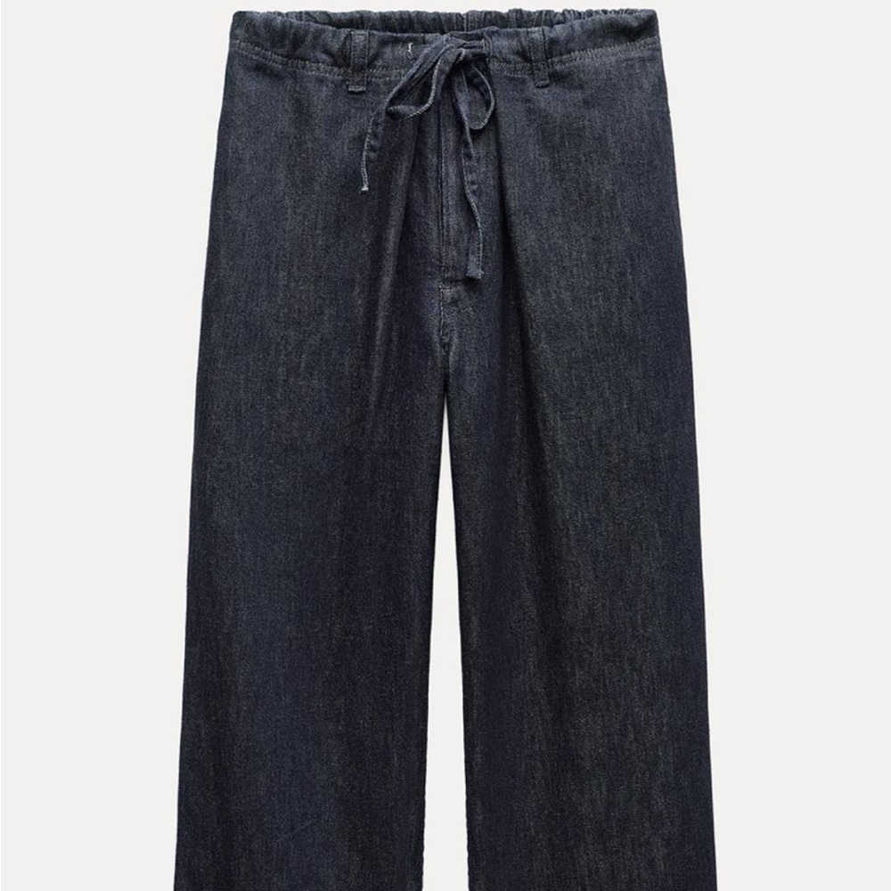 NWT drawstring denim pants